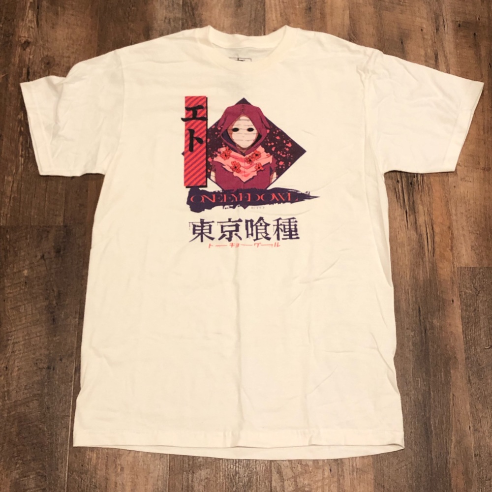 NWOT Tokyo Ghoul One Eyed Owl White Atsuko T-Shirt Sz M